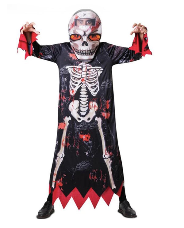 Costume Boys Red Skeleton